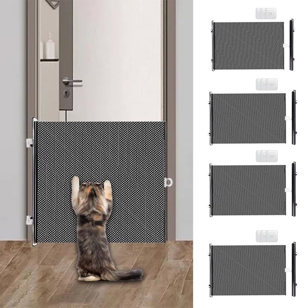 Home Security Fence - Retractable Pet Fence Barrier Folding Easy