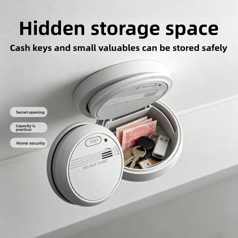 Home Security Ideas - Realistic Simulated Smoke Detector Hidden Safe
