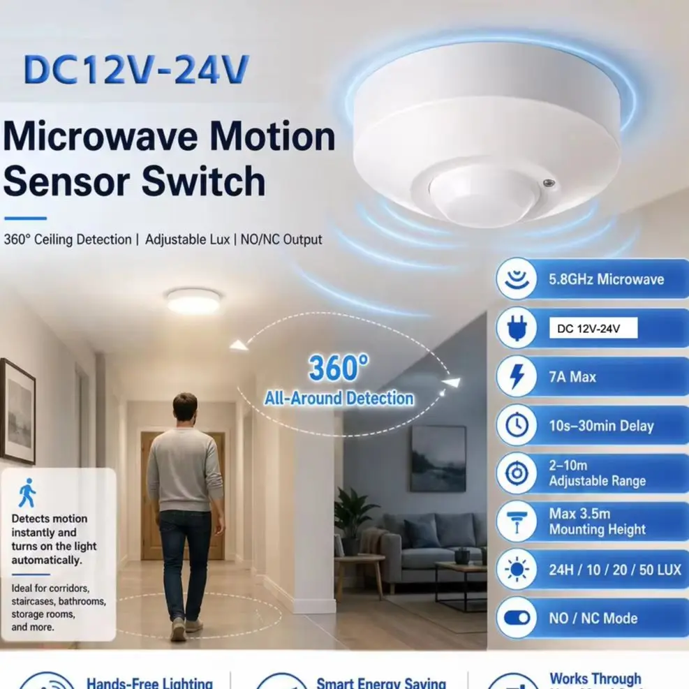 Ceiling Mounted DC12V-24V Micr - Home Security Radar System review and price