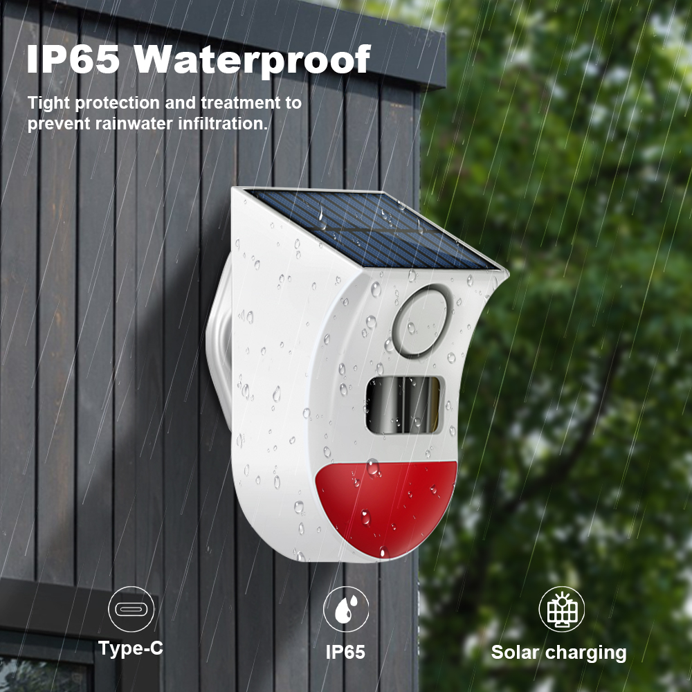 Tuya Zigbee Solar Siren Alarm  - Home Security Adt review and price