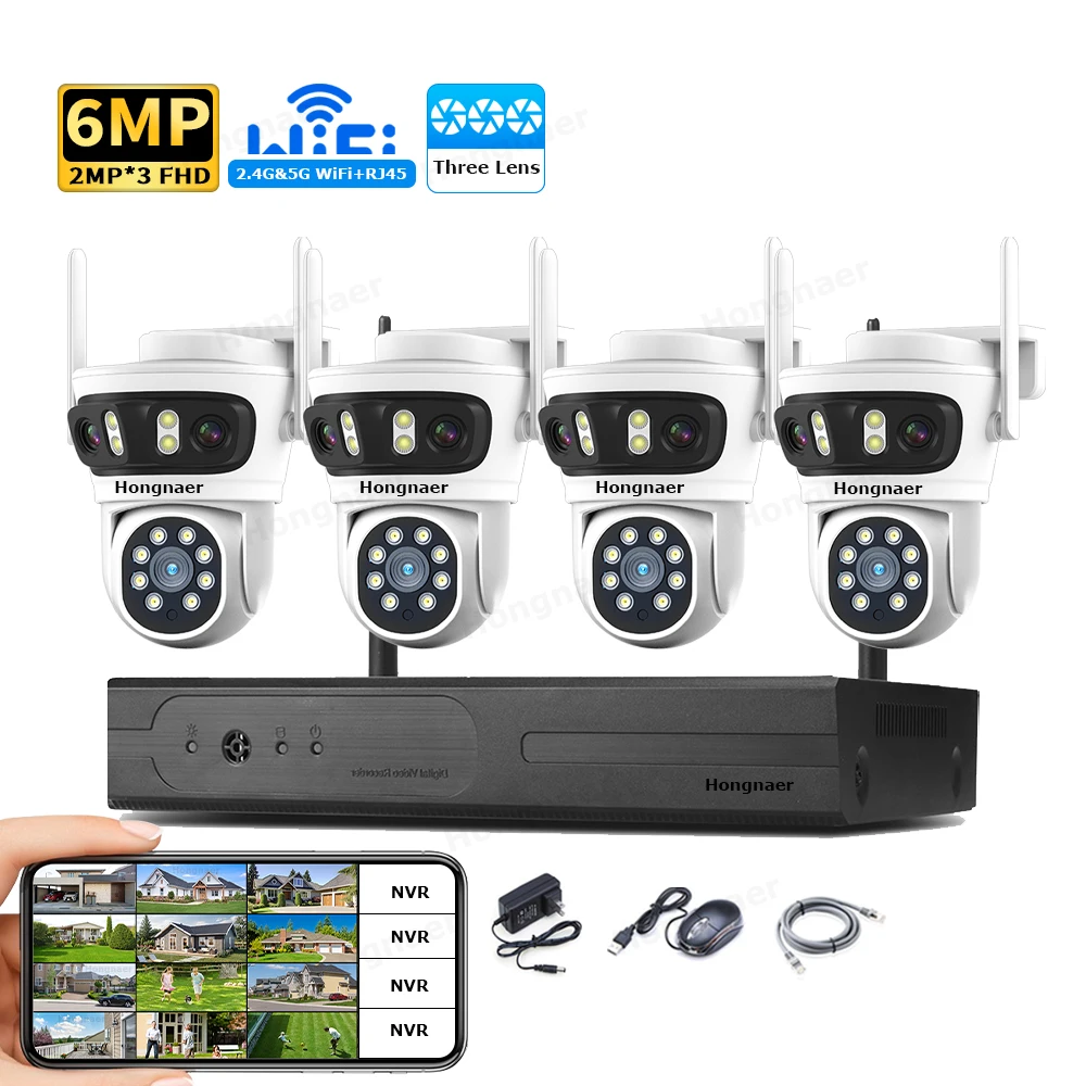 2026 Hongnaer 6MP 4CH 3 Lens 2 - Home Security Cameras review and price