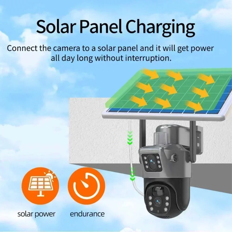 Solar Powered 4K 8MP Surveilla - Ip Camera Outdoor 4K review and price