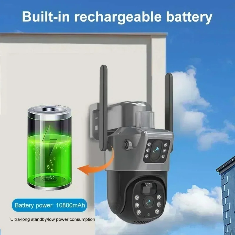 Solar Powered 4K 8MP Surveilla - Ip Camera Outdoor 4K review and price