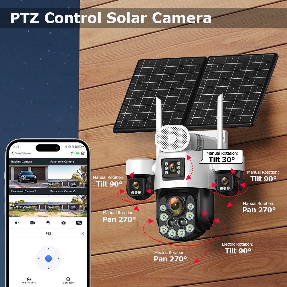 4 Lens Outdoor 360° Surveillan - Home Security Adt review and price