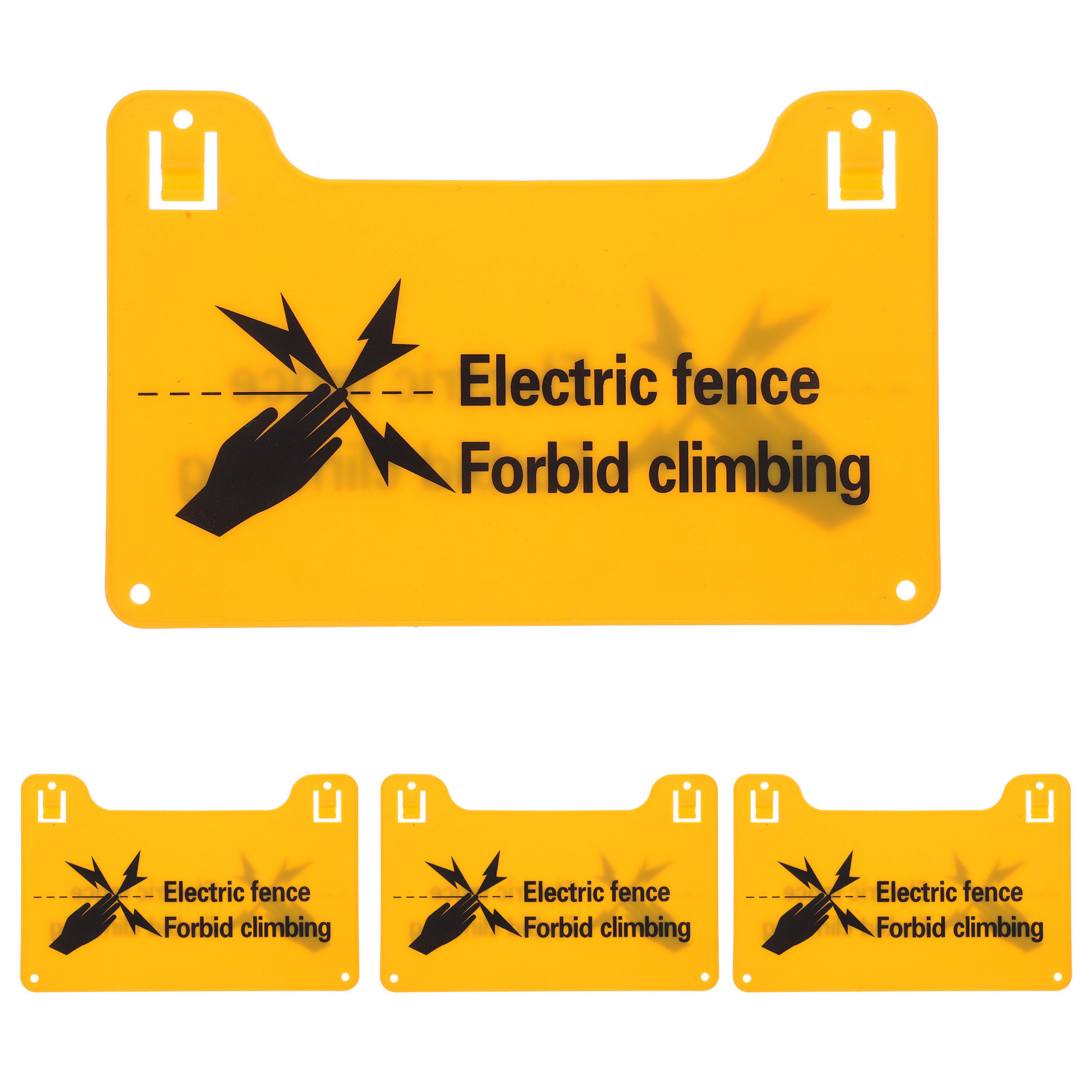 4Pcs Electric Fence Warning Si - Home Security Fence review and price