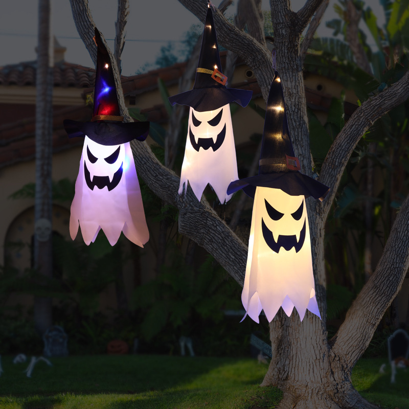 Halloween Glowing Witch Hat La - Home Security Yard Sign review and price