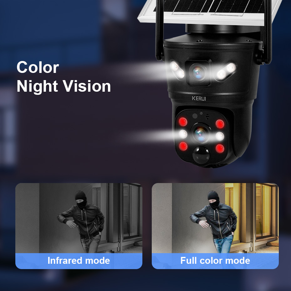 KERUI Outdoor 6MP Solar Camera - Home Security Video review and price