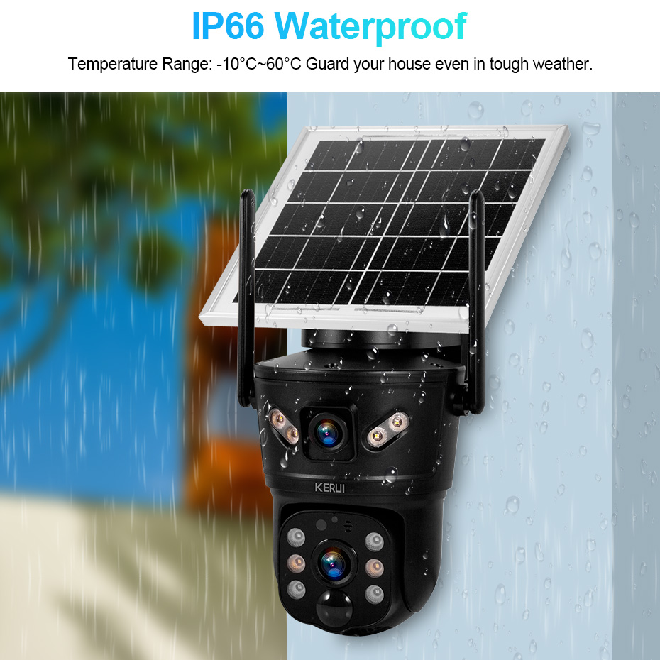 KERUI Outdoor 6MP Solar Camera - Home Security Video review and price