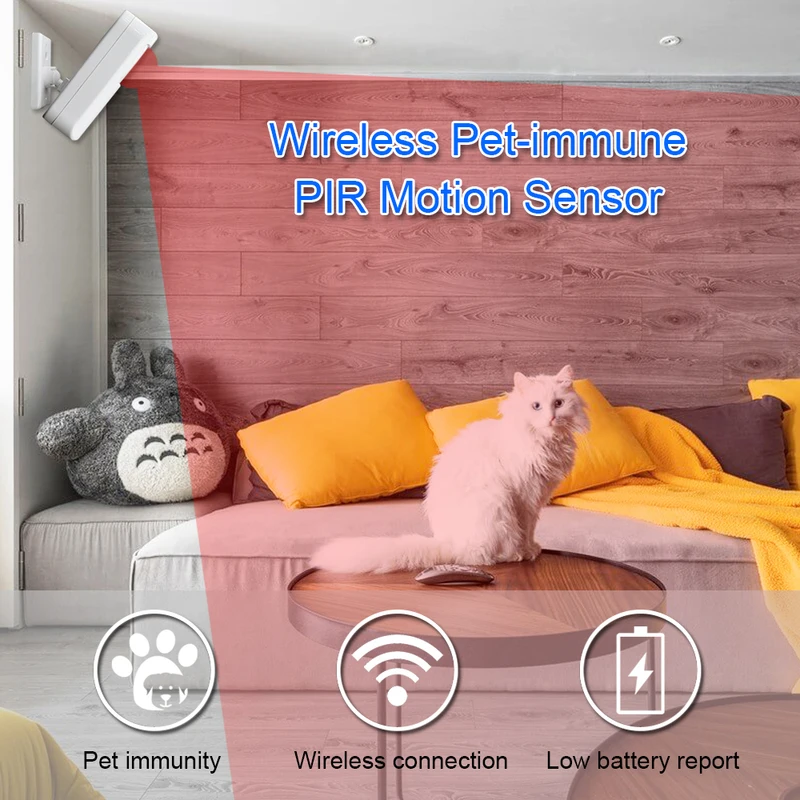 White Wireless 433MHz Infrared - Home Security Adt review and price