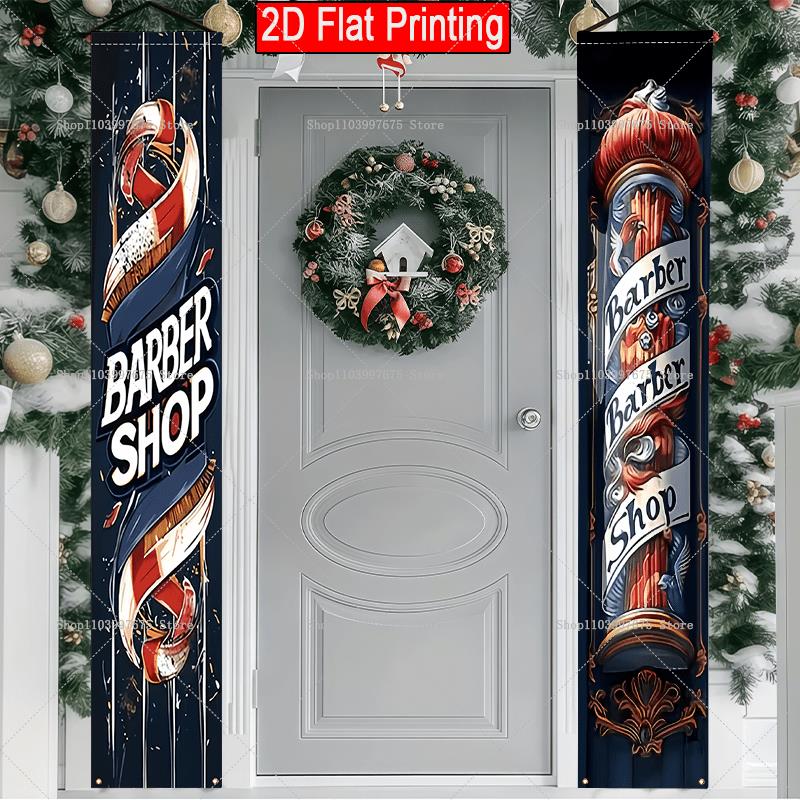 2D Barber Shop Text Logo Door  - Home Security Yard Sign review and price