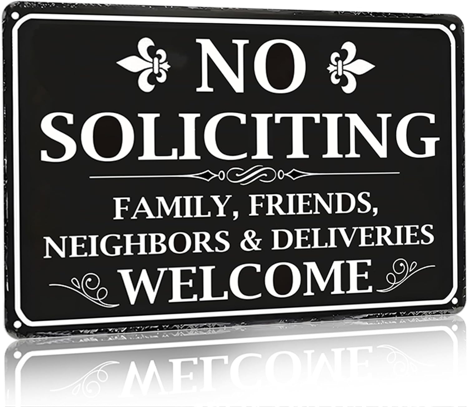 No Soliciting Sign Family Frie - Home Security Yard Sign review and price