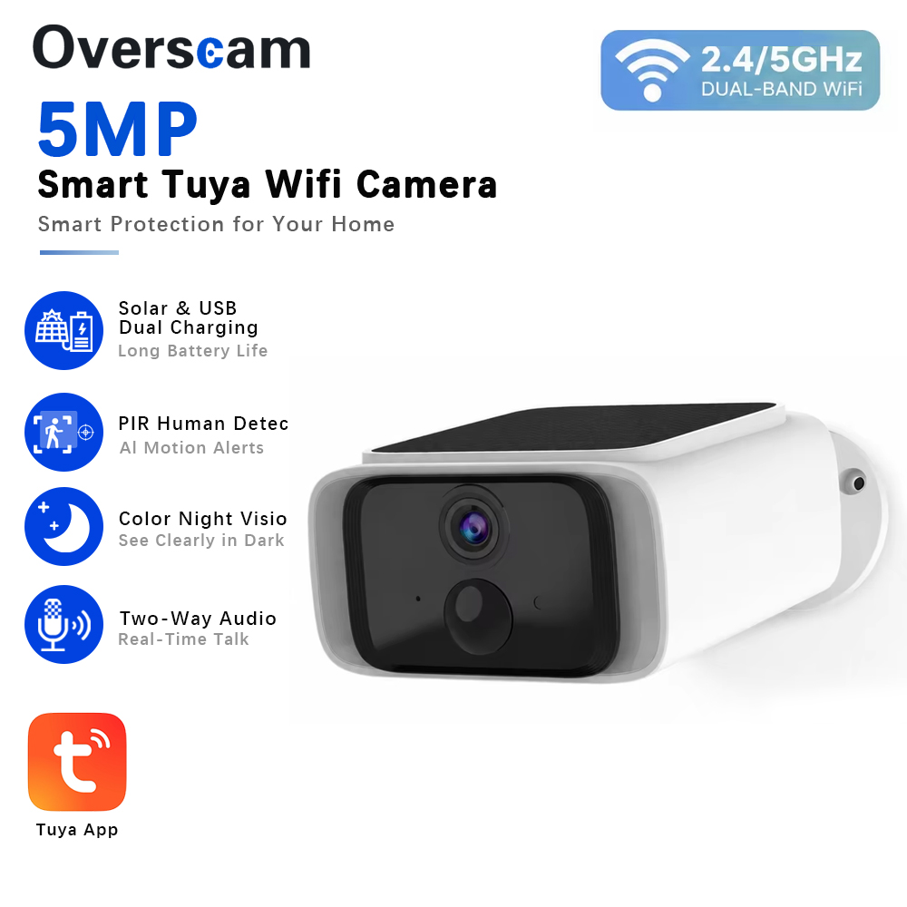 Tuya 5MP Solar Security Camera - Home Security Adt review and price
