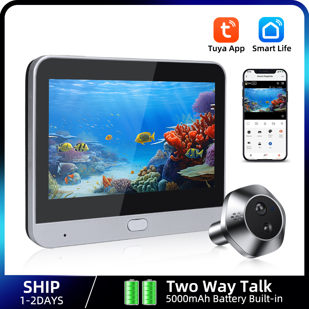 1080P WiFi Peephole Tuya Smart - Home Security Adt review and price