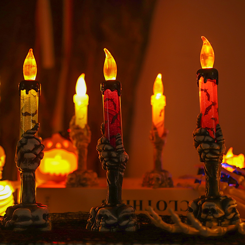 Halloween Skeleton Hand Candle - Home Security Yard Sign review and price