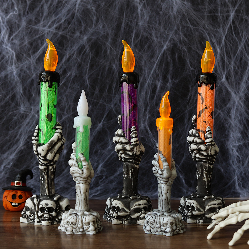 Halloween Skeleton Hand Candle - Home Security Yard Sign review and price