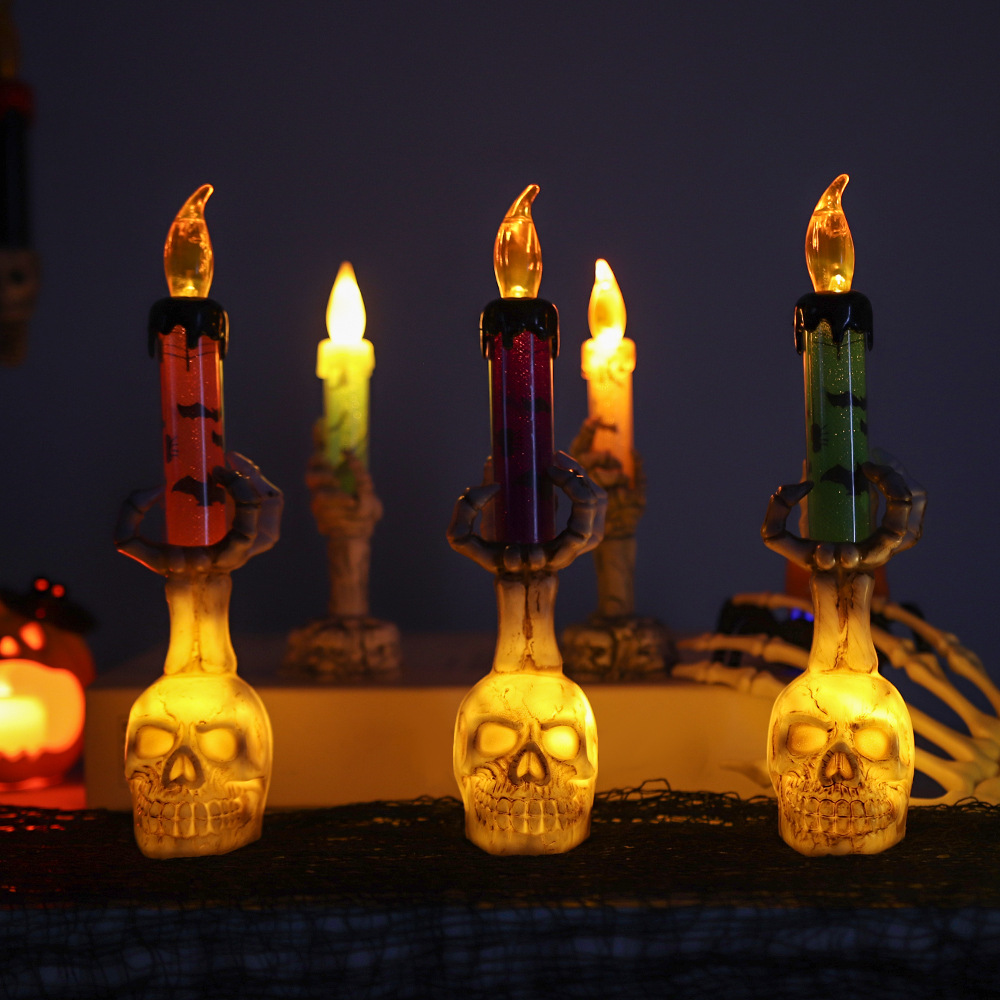 Halloween Skeleton Hand Candle - Home Security Yard Sign review and price