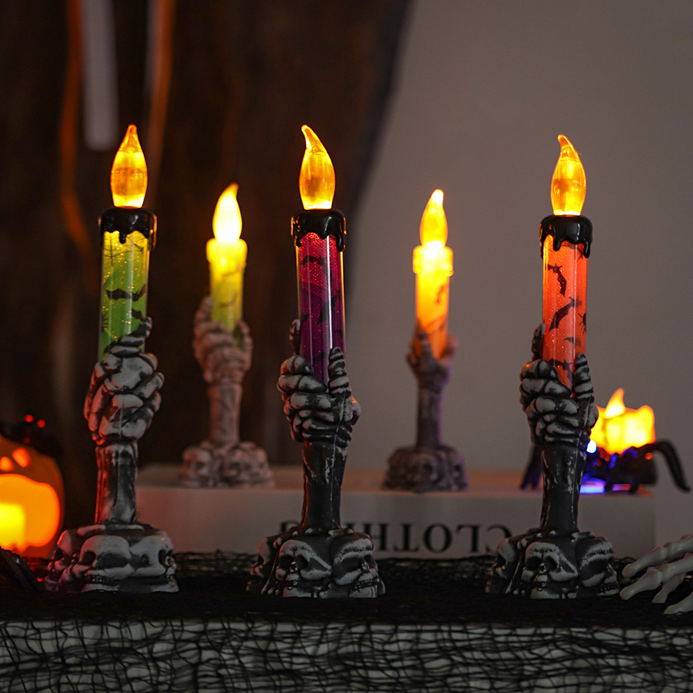 Halloween Skeleton Hand Candle - Home Security Yard Sign review and price