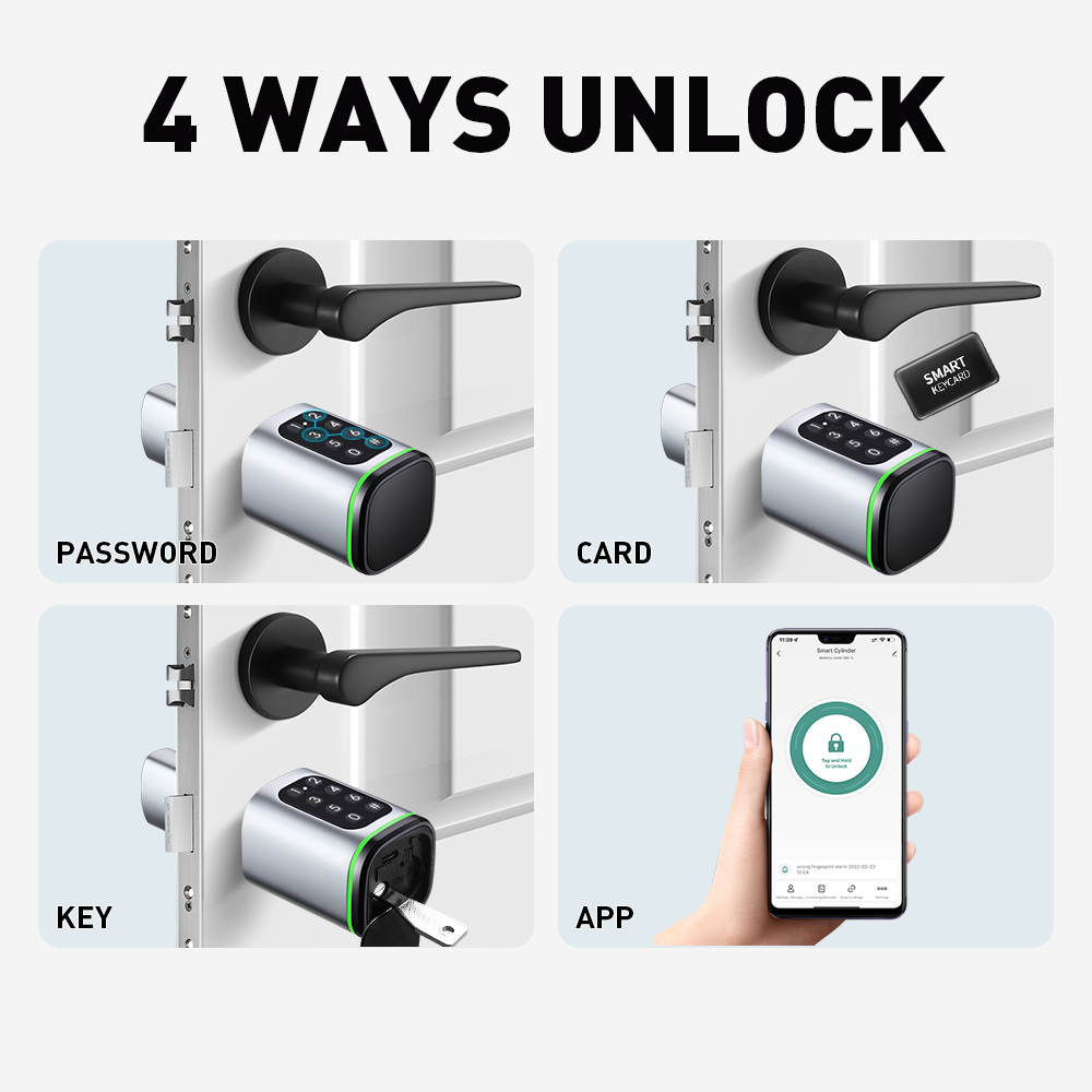 Smart Cylinder Lock Tuya 60-90 - Home Security Ideas review and price