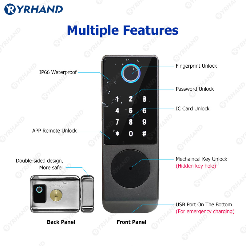 Tuya Smart lock Waterproof Wif - Home Security Ideas review and price