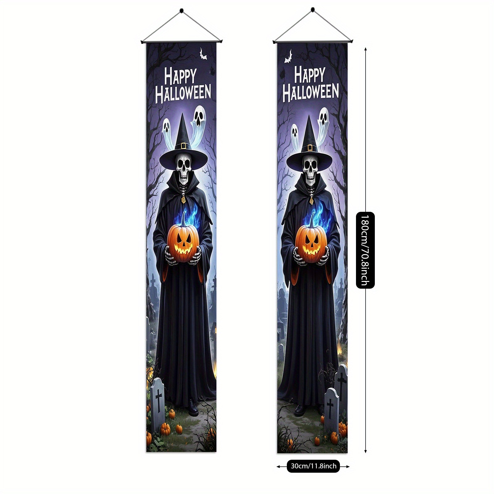 Halloween Door Banner Set Grim - Home Security Yard Sign review and price