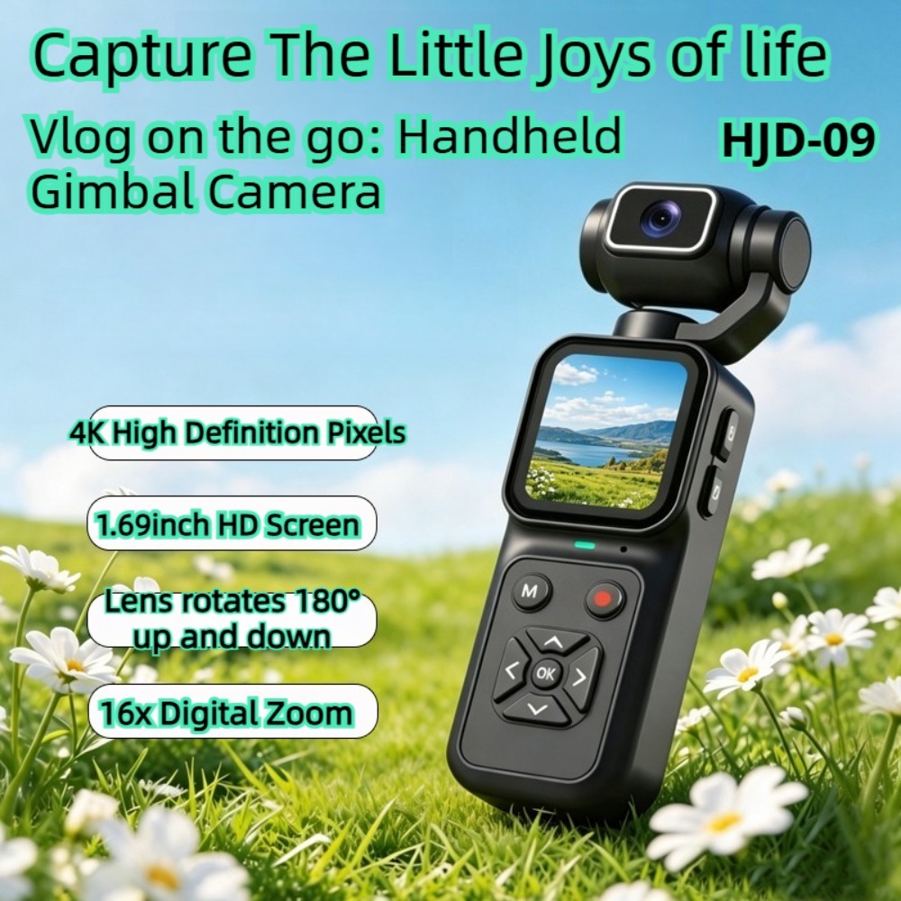 HJD-09 4K Vlogging Camera 180° - Ip Camera Outdoor 4K review and price